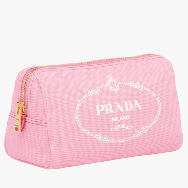 2018-19新作素敵【PRADA プラダスーパーコピー】センターに大きなプラダロゴ*コットンポーチ1NA693_20L